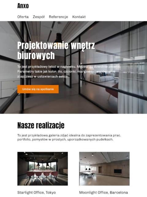 plantilla de sitio web de diseño